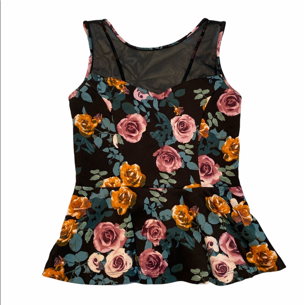Flowery dress top